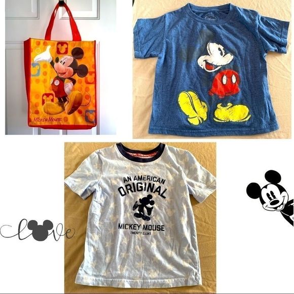 Two Original Mickey Mouse T-shirts - Picture 1 of 8